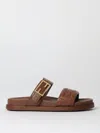 Fendi Flat Sandals  Woman Color Brown In Brown