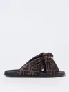 Fendi Feel Slides With Double-band And D-ring Buckle In Multi