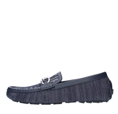 Fendi Flat Shoes Denim In Blu Blu E Verdi