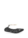 Fendi Filo Ballerinas In Nero