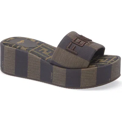 Fendi Flatform Platform Slide Sandal