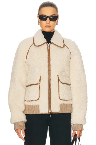Pre-owned Fendi Fleece Jacket In Cream