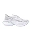 Fendi Light Mesh Sneakers Chunky Sole Pull Tab In White
