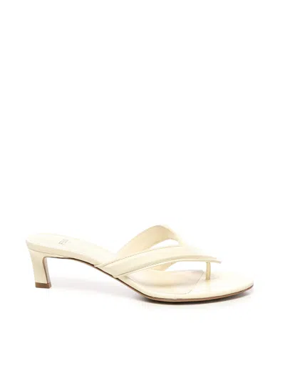 Fendi Fling Heel Flip-flops In White