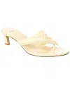 Fendi Fling Snakeskin Sandal In White