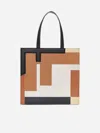 Fendi Women's Flip Medium Tote Bag In Nro+brandy+mlc