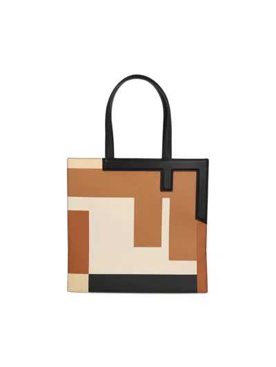 Fendi Flip Medium Tote Bag In Multi