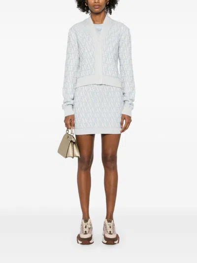 Fendi Float Ff Mini Skirt In Blue