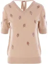 Fendi Women's Wool Cropped Sweater In Nude