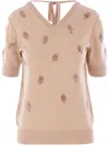 Fendi Women's Wool Cropped Sweater In Nude