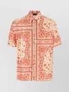 Fendi F.r.s For Restless Sleepers Printed Silk Shirt In Neutral