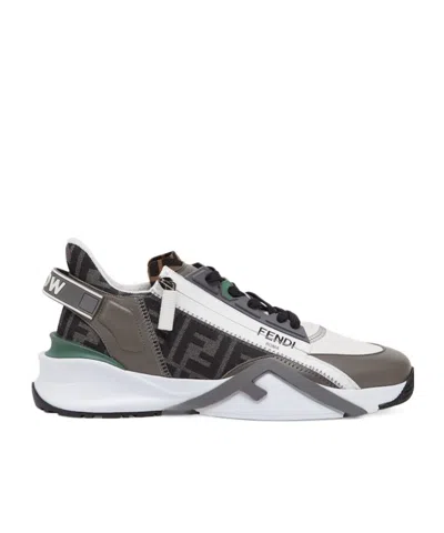 FENDI FENDI FLOW FF JACQUARD SNEAKERS