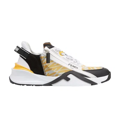Pre-owned Fendi Flow Ff Motif Slip-on 'yellow'