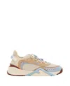Fendi Flow Colorblock Suede Runner Sneakers In Multicolor