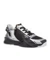 Fendi Flow Mesh Low-top Sneakers In Black