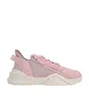 Fendi Flow Leather Sneakers In Nude
