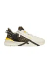 Fendi Flow Sneaker With Distinctive Monogram Accents In White