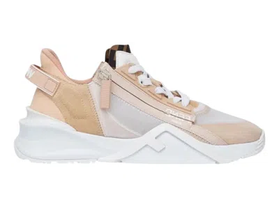 Pre-owned Fendi Flow Low Top (women's) Sneakers In Pink