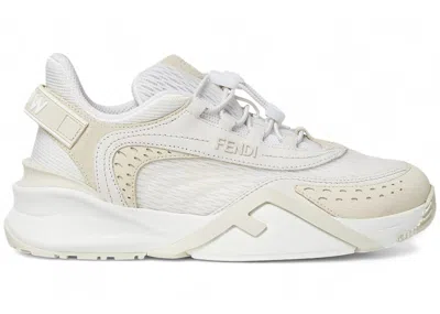 Pre-owned Fendi Flow Low (women's) Sneakers In White