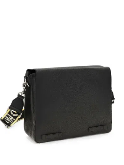 Fendi Flow Medium Black Cuoio Romano Leather Bag