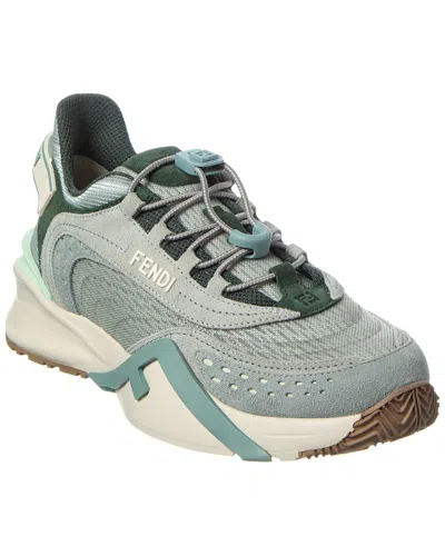 Fendi Flow Mesh & Suede Sneaker