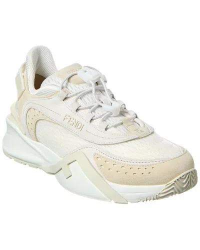 FENDI FENDI FLOW MESH & SUEDE SNEAKER