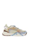 Fendi Flow Colorblock Suede Runner Sneakers In Multicolor