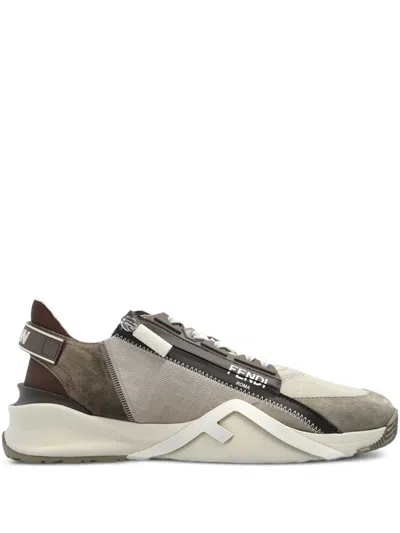 Fendi Flow Panelled Athletic Sneakers In Multi