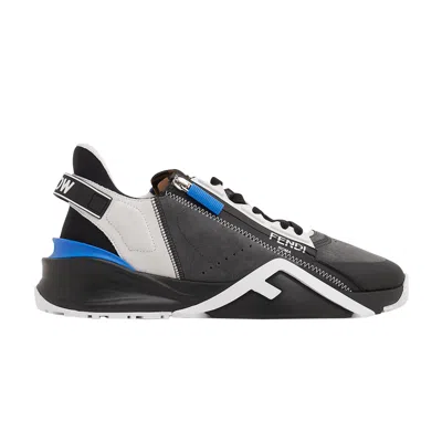 Pre-owned Fendi Flow Slip-on 'grey Black Blue'