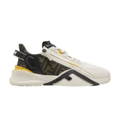 Pre-owned Fendi Flow Slip-on 'white Yellow'