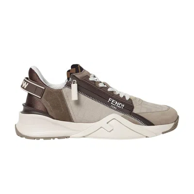 Pre-owned Fendi Flow Sneaker 'beige' | Tan | Men's Size 41 In Brown