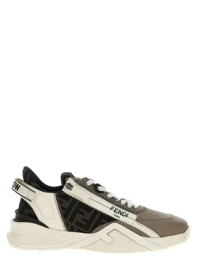 Fendi ' Flow' Sneakers In Neutral