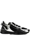 Fendi Flow Mesh Low-top Sneakers In Black