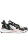 Fendi Gradient Black Tech Fabric Low-tops In Black