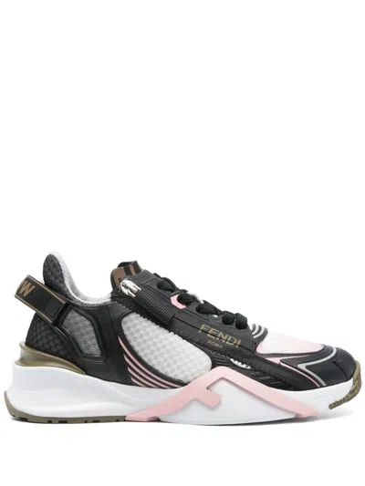 Fendi Gradient Black Tech Fabric Low-tops