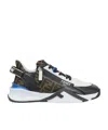Fendi Mania Flow Runnning Sneakers In Black