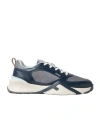Fendi Flow Low-top Sneakers In Suede And Smooth Calf Leather In Animal Print