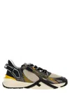 Fendi Streamlined Sneakers Featuring Contrast Panels In Multicolor