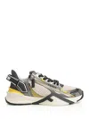 Fendi Beige Lace Up Sneakers