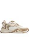 Fendi Flow Colorblock Suede Runner Sneakers In Des+rais+mauv+seacre