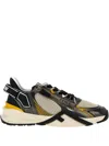 Fendi Streamlined Sneakers Featuring Contrast Panels In Neutrals