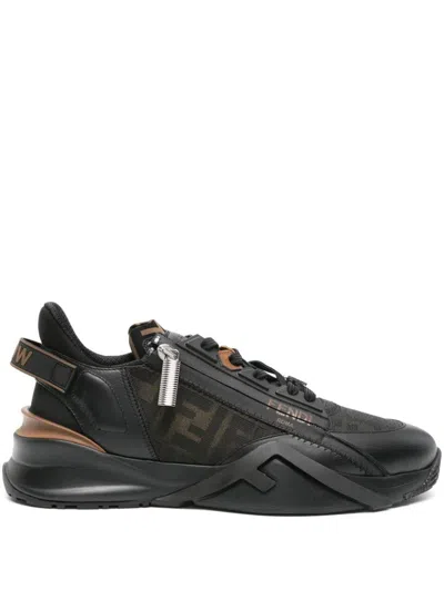 Fendi Flow Sneakers Shoes In Black