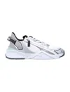 Fendi Mesh Tech Sneakers Rubber Sole In Silver