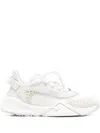 Fendi Flow Leather Sneakers In White