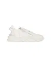 Fendi Flow Leather Sneakers In White