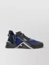 Fendi Flow Sneakers With Leather And Fabric In Black