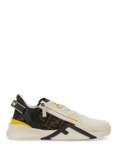 Fendi Flow Trainers Leather In Multi