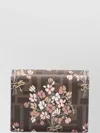Fendi Women's Ff Fabric Tri-fold Wallet Brown Flower Bouquet | 8m0480aurf In Brown