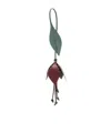 Fendi Flower Shape Bag Hanging Decoration In Green