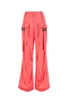Fendi Satin-finish Wide-leg Cargo Trousers